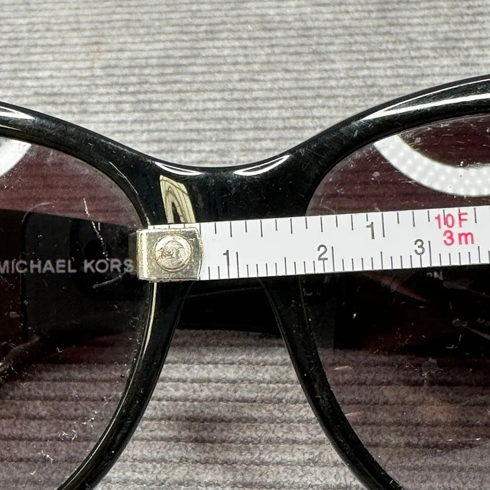 Michael Kors MK2002MB Paris Black Butterfly‎ Sunglasses Crystal Baguette Details